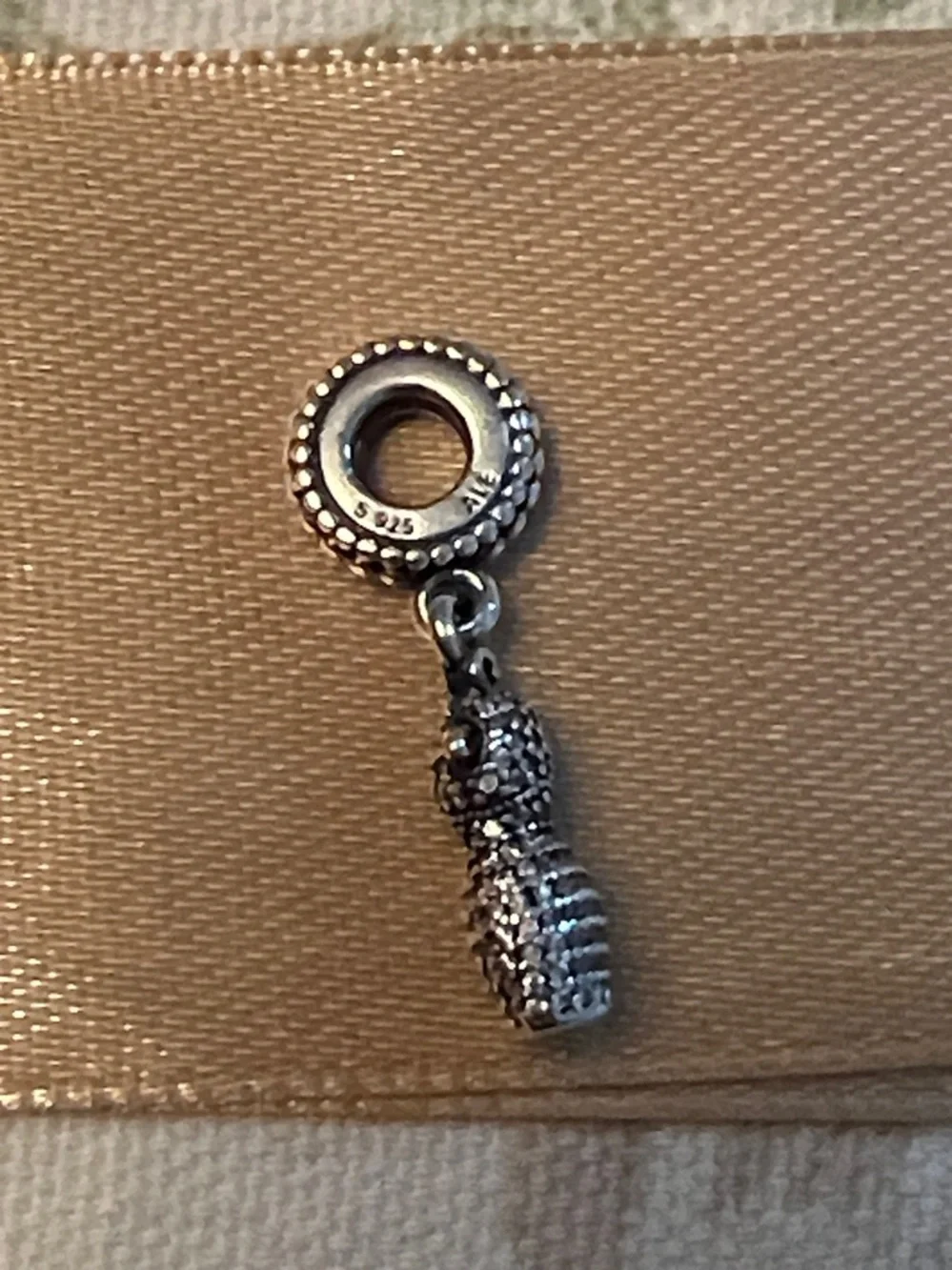 Set of 4 Pandora Charms-Trio Dangle-Sparkling Stiletto-Dazzling Dress-Clutch